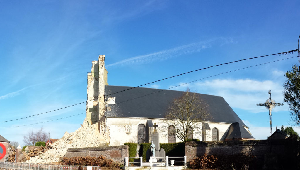 eglise de maison-ponthieu effondrement